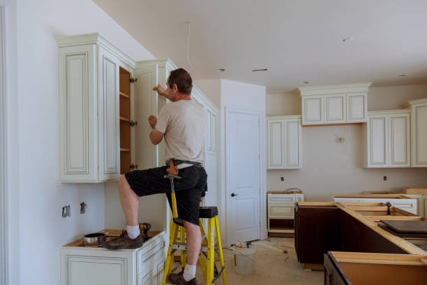 Kitchen island installation in Blue Bell by JMT Kitchen Cabinet